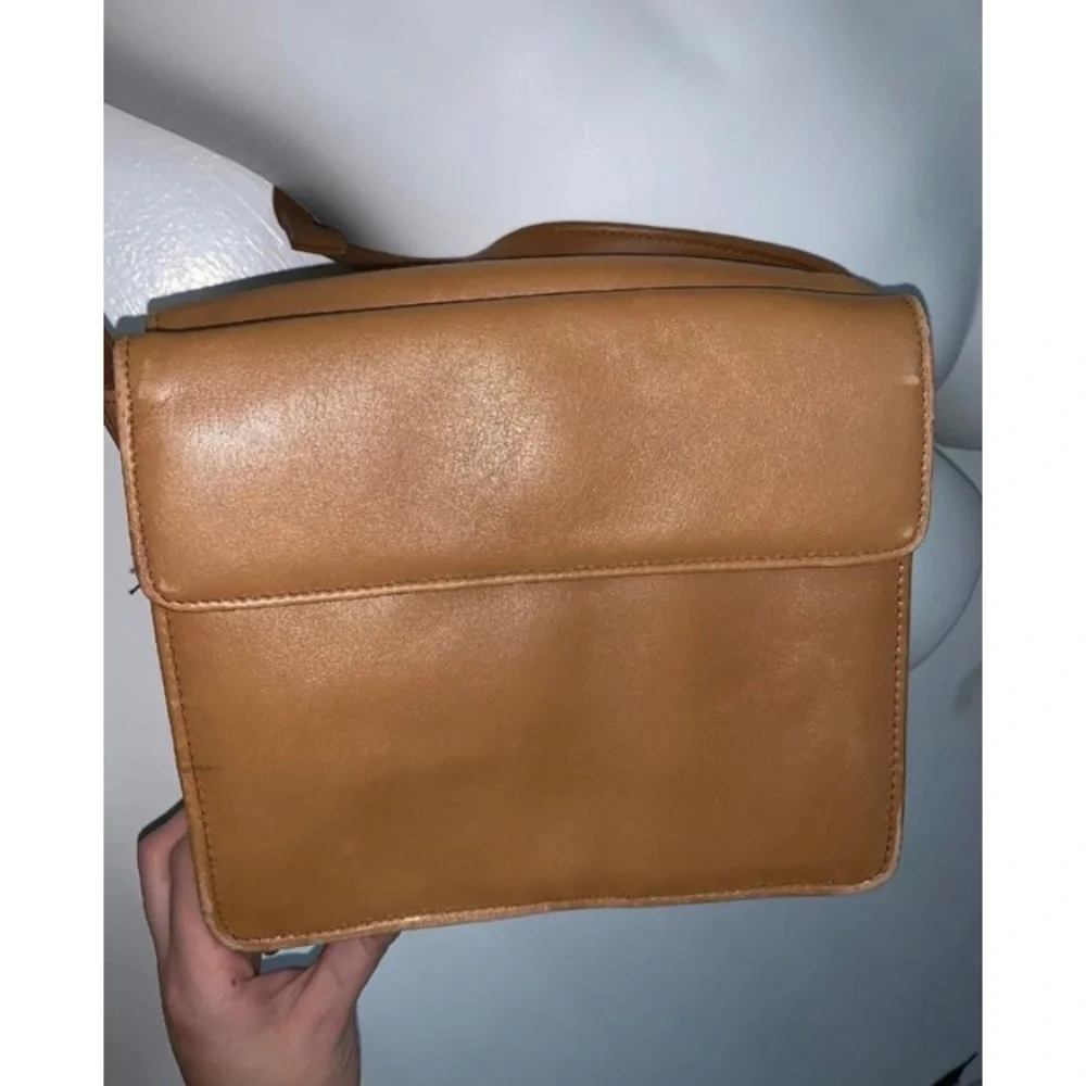 TIGNANELLO Brown Leather Crossbody Shoulder Purse - Picture 5 of 8